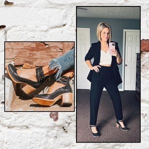 Womens Freebird Shoes - The Randi (Black Snake)